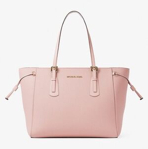 Michael Kors Voyager Large Saffiano Leather Tote Bag Handbag -Powder Blush NWT